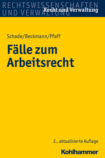Fälle Zum Arbeitsrecht E Book Pdf Georg Büchner Buchladen